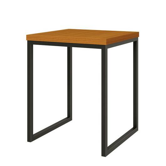 Mesa Lateral Para Sala 40x40 Iron EAX Móveis Cedro 