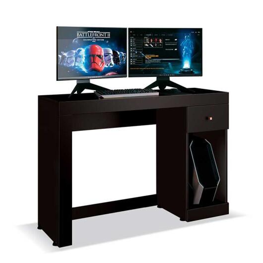 Mesa Gamer Para Computador Office Athena EDN Preto