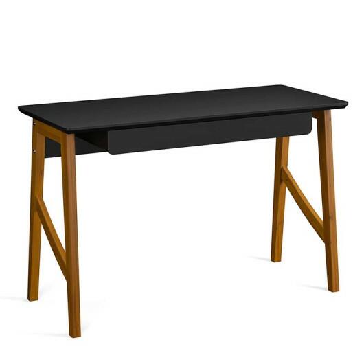 Escrivaninha com Gaveta Home Office 125cm Taurus Patrimar Preto