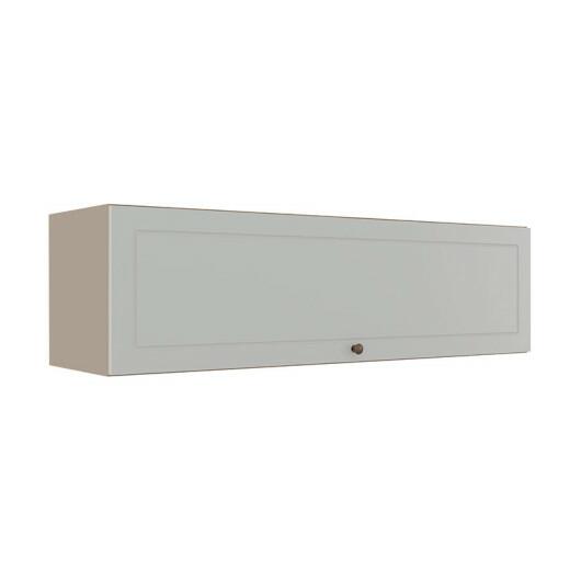 Módulo Armário Aéreo 120cm 1 Porta Basculante 100% MDF Cozinha Provence Robel Fendi/Branco Matte