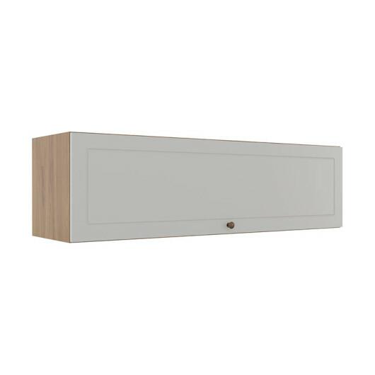 Módulo Armário Aéreo 120cm 1 Porta Basculante 100% MDF Cozinha Provence Robel Hanover/Branco Matte