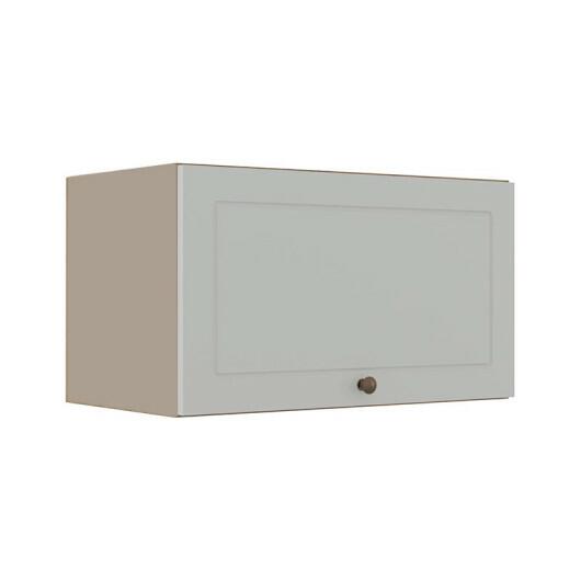 Módulo Armário Aéreo 60cm 1 Porta Basculante 100% MDF Cozinha Provence Robel Fendi/Branco Matte