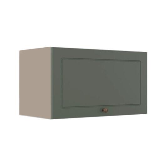 Módulo Armário Aéreo 60cm 1 Porta Basculante 100% MDF Cozinha Provence Robel Fendi/Salvia Matte