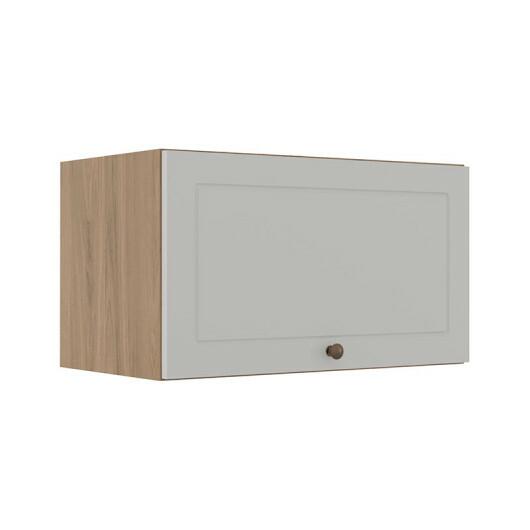 Módulo Armário Aéreo 60cm 1 Porta Basculante 100% MDF Cozinha Provence Robel Hanover/Branco Matte