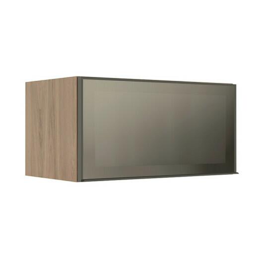 Módulo Armário Aéreo 70cm 1 Porta Basculante Vidro Reflecta Cozinha Modulada Robel Hanover
