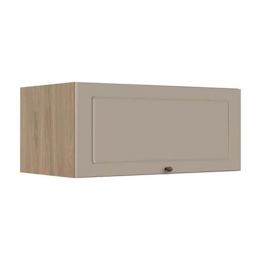 Módulo Armário Aéreo 80cm 1 Porta Basculante 100% MDF Cozinha Provence Robel Hanover/Fendi Matte