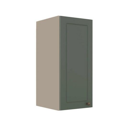 Módulo Armário Aéreo 68x30x34cm 1 Porta 100% MDF Cozinha Modulada Provence Robel Fendi/Sálvia Matte