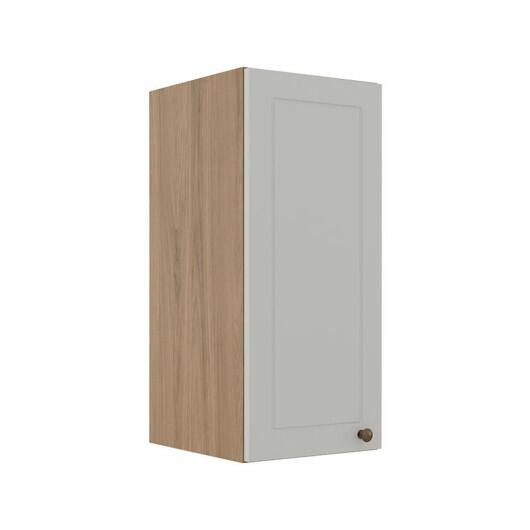 Módulo Armário Aéreo 68x30x34cm 1 Porta 100% MDF Cozinha Modulada Provence Robel Hanover/Branco Matte