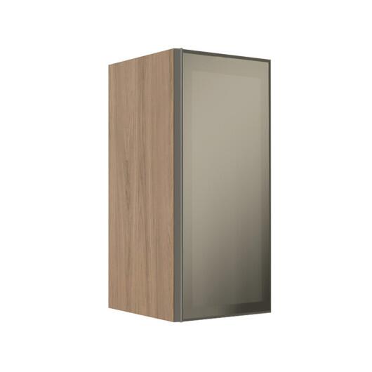 Módulo Armário Aéreo 68x30x34cm 1 Porta Vidro Reflecta Cozinha Modulada Robel Hanover
