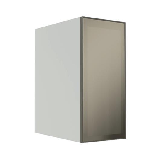 Módulo Armário Aéreo 68x30x56cm 1 Porta Vidro Reflecta Cozinha Modulada Robel Branco