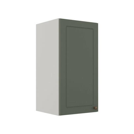Módulo Armário Aéreo 68x35x34cm 1 Porta 100% MDF Cozinha Modulada Provence Robel Branco/Salvia Matte