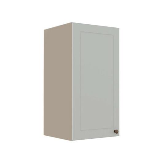 Módulo Armário Aéreo 68x35x34cm 1 Porta 100% MDF Cozinha Modulada Provence Robel Fendi/Branco Matte