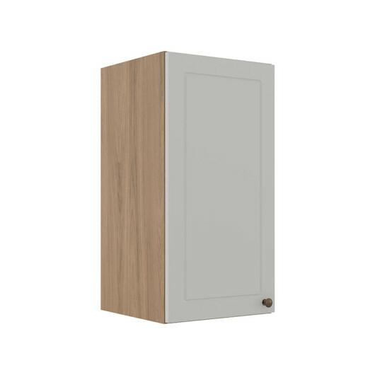 Módulo Armário Aéreo 68x35x34cm 1 Porta 100% MDF Cozinha Modulada Provence Robel Hanover/Branco Matte