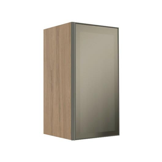 Módulo Armário Aéreo 68x35x34cm 1 Porta Vidro Reflecta Cozinha Modulada Robel Hanover