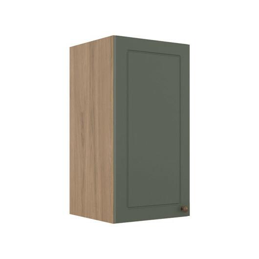 Módulo Armário Aéreo 68x35x34cm 1 Porta 100% MDF Cozinha Modulada Provence Robel Hanover/Salvia Matte
