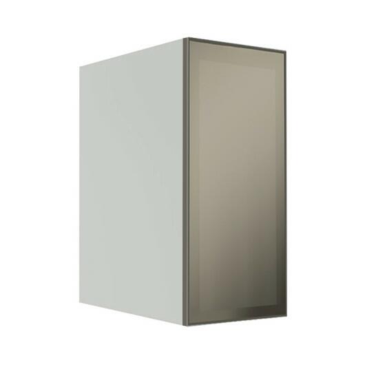 Módulo Armário Aéreo 68x35x56cm 1 Porta Vidro Reflecta Cozinha Modulada Robel Branco