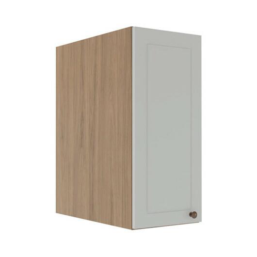 Módulo Armário Aéreo 68x35x56cm 1 Porta 100% MDF Cozinha Modulada Provence Robel Hanover/Branco Matte