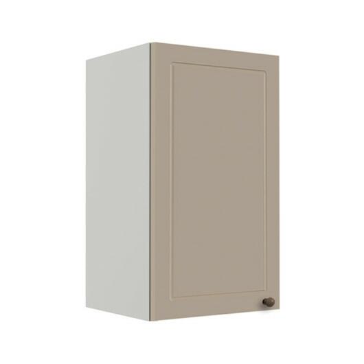 Módulo Armário Aéreo 68x40x34cm 1 Porta 100% MDF Cozinha Modulada Provence Robel Branco/Fendi Matte