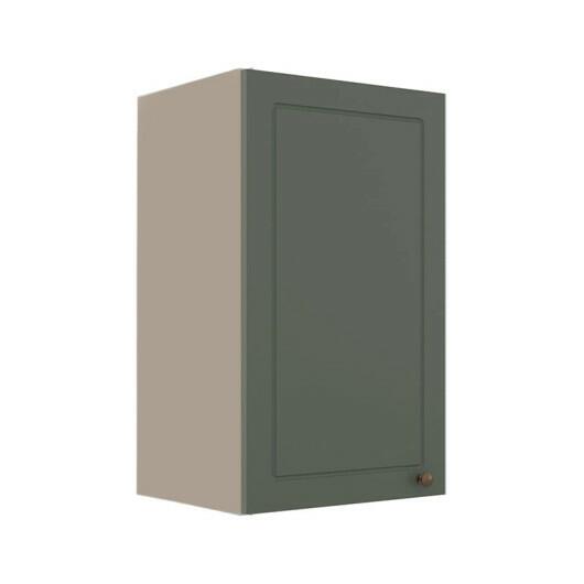 Módulo Armário Aéreo 68x40x34cm 1 Porta 100% MDF Cozinha Modulada Provence Robel Fendi/Salvia Matte
