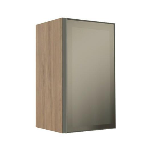 Módulo Armário Aéreo 68x40x34cm 1 Porta Vidro Reflecta Cozinha Modulada Robel Hanover