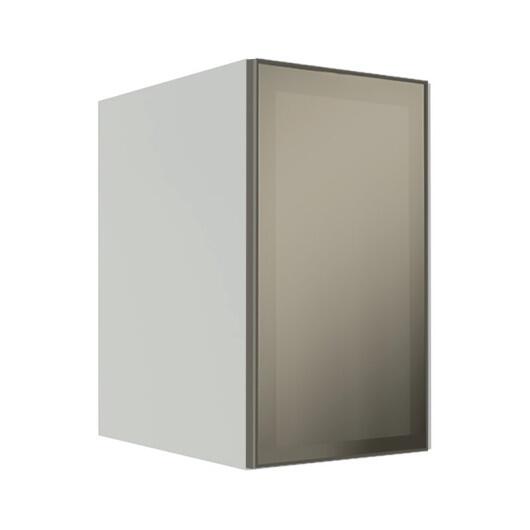 Módulo Armário Aéreo 68x40x56cm 1 Porta Vidro Reflecta Cozinha Modulada Robel Branco