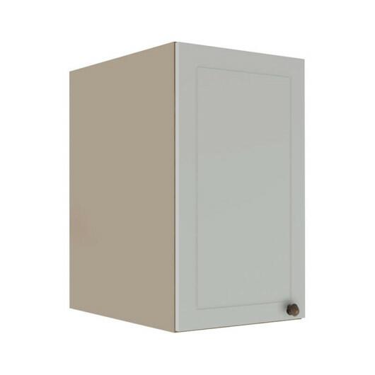 Módulo Armário Aéreo 68x40x56cm 1 Porta 100% MDF Cozinha Modulada Provence Robel Fendi/Branco Matte