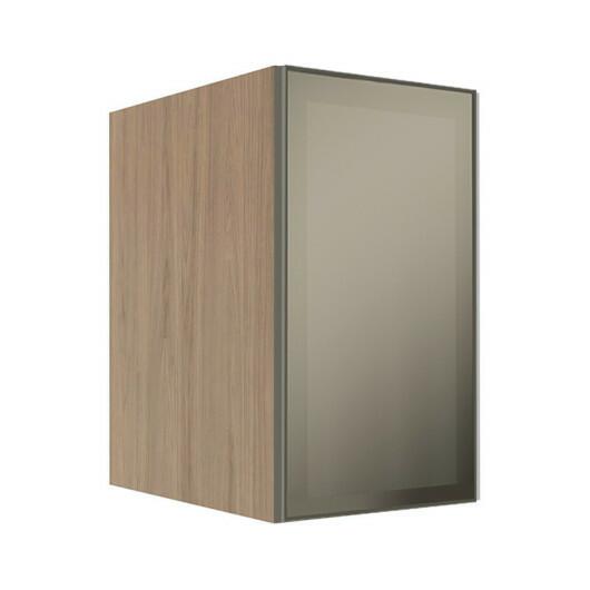Módulo Armário Aéreo 68x40x56cm 1 Porta Vidro Reflecta Cozinha Modulada Robel Hanover