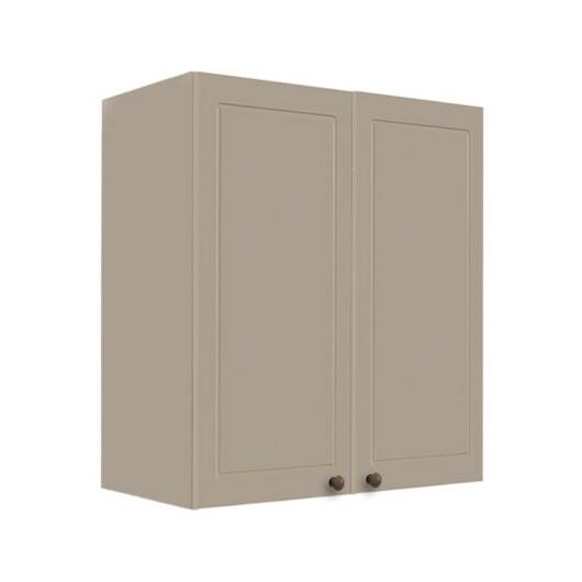 Módulo Armário Aéreo 68x60x34cm 2 Portas 100% MDF Cozinha Modulada Provence Robel Fendi/Fendi Matte