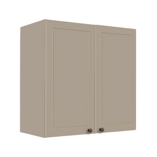 Módulo Armário Aéreo 68x70x34cm 2 Portas 100% MDF Cozinha Modulada Provence Robel Fendi/Fendi Matte