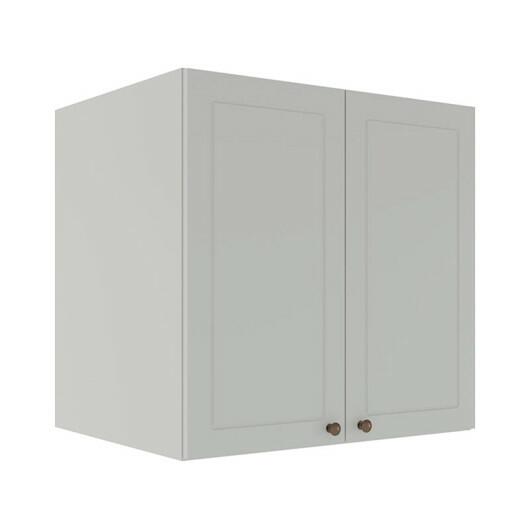 Módulo Armário Aéreo 68x70x56cm 2 Portas 100% MDF Cozinha Provence Robel Branco/Branco Matte