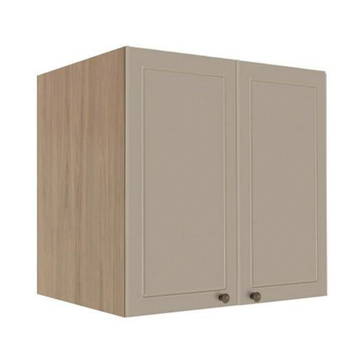 Módulo Armário Aéreo 68x70x56cm 2 Portas 100% MDF Cozinha Provence Robel Hanover/Fendi Matte