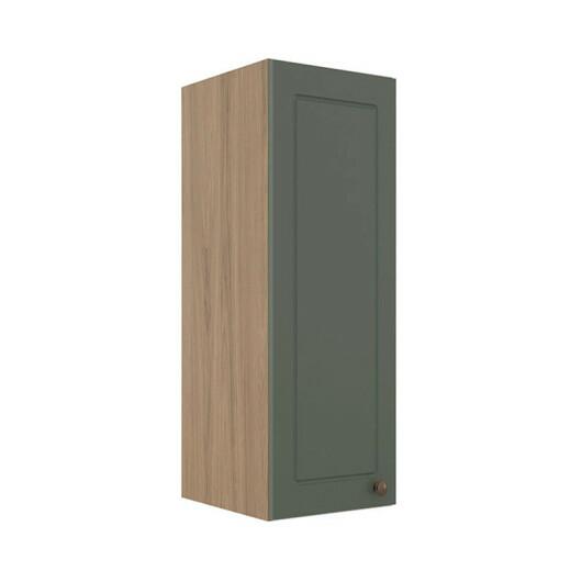 Módulo Armário Aéreo 88x30x34cm 1 Porta 100% MDF Cozinha Provence Robel Hanover/Salvia Matte