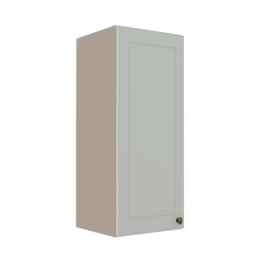 Módulo Armário Aéreo 88x35x34cm 1 Porta 100% MDF Cozinha Provence Robel Fendi/Branco Matte