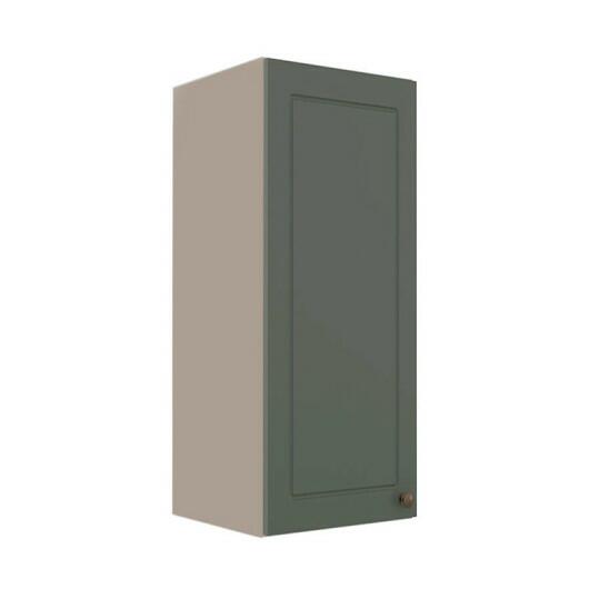 Módulo Armário Aéreo 88x35x34cm 1 Porta 100% MDF Cozinha Provence Robel Fendi/Salvia Matte