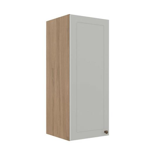 Módulo Armário Aéreo 88x35x34cm 1 Porta 100% MDF Cozinha Provence Robel Hanover/Branco Matte