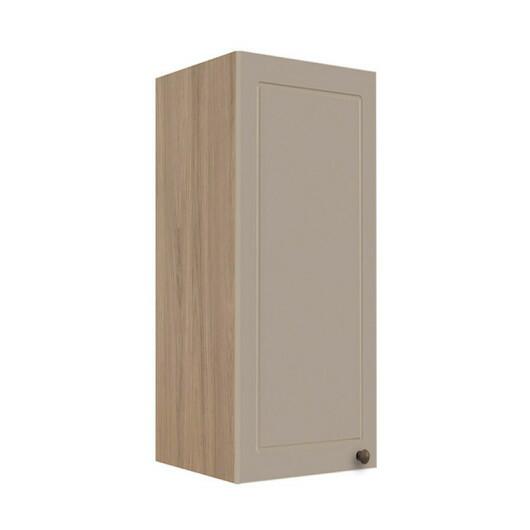 Módulo Armário Aéreo 88x35x34cm 1 Porta 100% MDF Cozinha Provence Robel Hanover/Fendi Matte