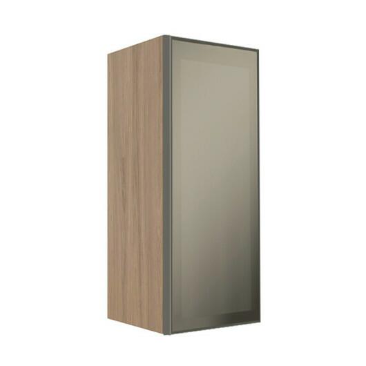 Módulo Armário Aéreo 88x35X34cm 1 Porta Vidro Reflecta Cozinha Modulada Robel Hanover