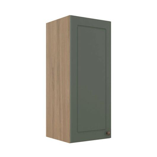 Módulo Armário Aéreo 88x35x34cm 1 Porta 100% MDF Cozinha Provence Robel Hanover/Salvia Matte