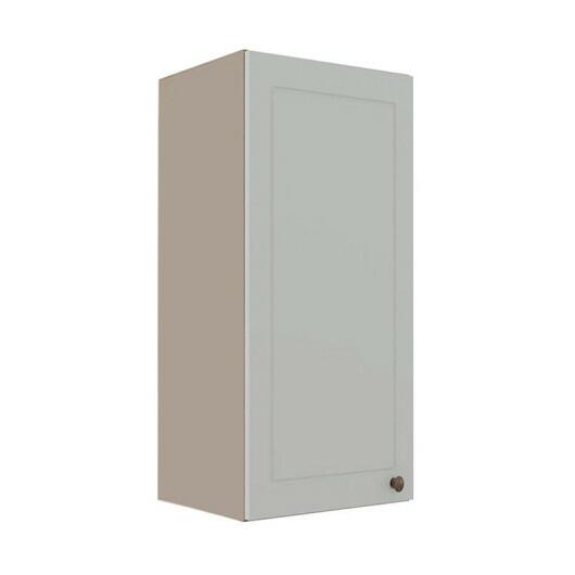 Módulo Armário Aéreo 88x40x34cm 1 Porta 100% MDF Cozinha Provence Robel Fendi/Branco Matte