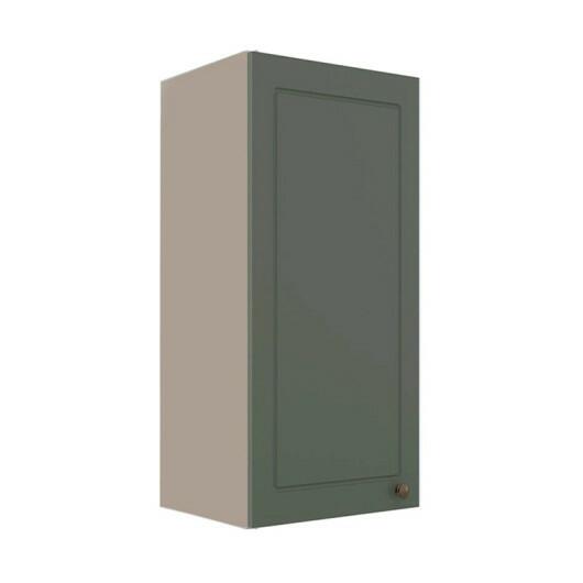 Módulo Armário Aéreo 88x40x34cm 1 Porta 100% MDF Cozinha Provence Robel Fendi/Salvia Matte