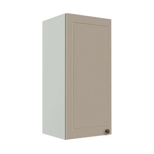 Módulo Armário Aéreo 88x40x34cm 1 Porta 100% MDF Cozinha Provence Robel Branco/Fendi Matte
