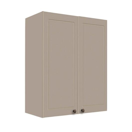 Módulo Armário Aéreo 88x70x34cm 2 Portas 100% MDF Cozinha Provence Robel Fendi/Fendi Matte