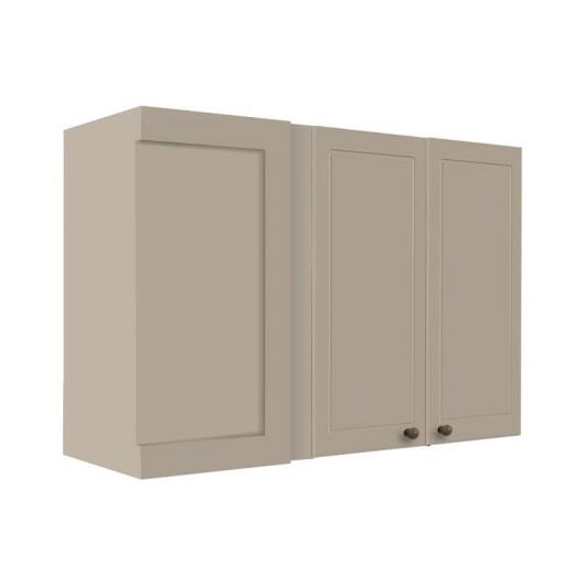 Módulo Armário Aéreo Canto Reto 68x100x34cm 100% MDF Cozinha Provence Robel Fendi/Fendi Matte