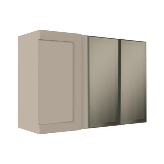 Armário Aéreo Canto Reto 68x100x36 Vidro Reflecta Cozinha Modulada Robel Fendi