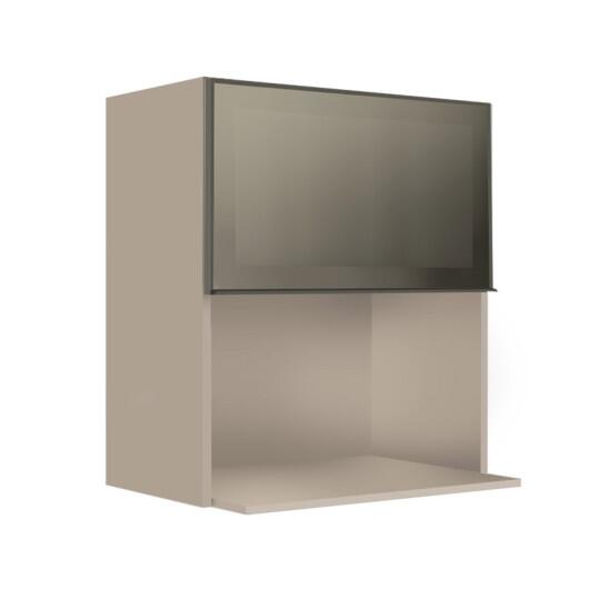 Armário Aéreo Nicho Micro-Ondas 68x60x43 Vidro Reflecta Cozinha Modulada Robel Fendi
