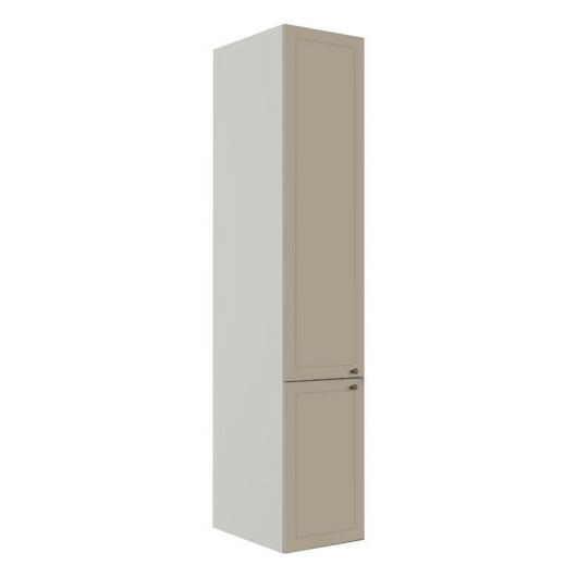 Módulo Paneleiro 208x40x56cm 2 Portas 100% MDF Cozinha Provence Robel Branco/Fendi Matte