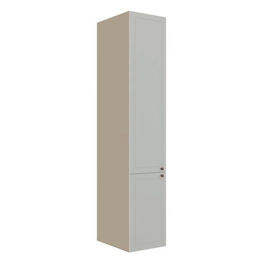 Módulo Paneleiro 208x40x56cm 2 Portas 100% MDF Cozinha Provence Robel Fendi/Branco Matte