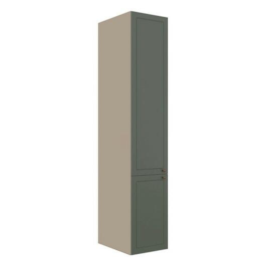 Módulo Paneleiro 208x40x56cm 2 Portas 100% MDF Cozinha Provence Robel Fendi/Salvia Matte