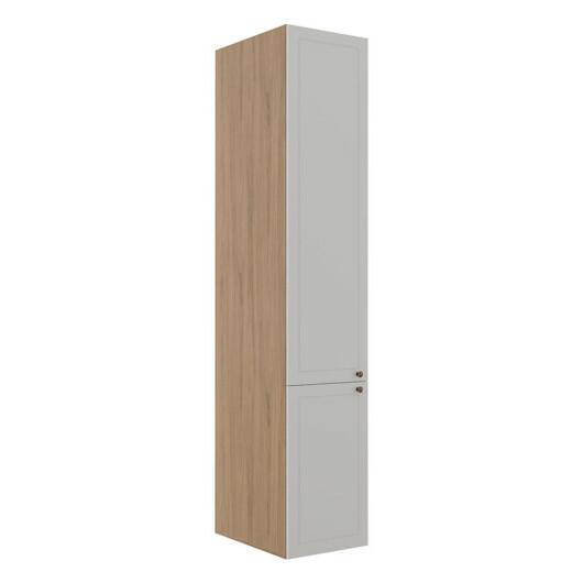 Módulo Paneleiro 208x40x56cm 2 Portas 100% MDF Cozinha Provence Robel Hanover/Branco Matte