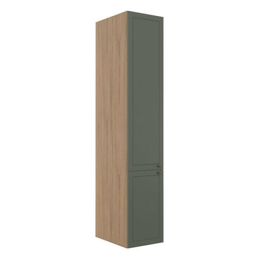 Módulo Paneleiro 208x40x56cm 2 Portas 100% MDF Cozinha Provence Robel Hanover/Salvia Matte